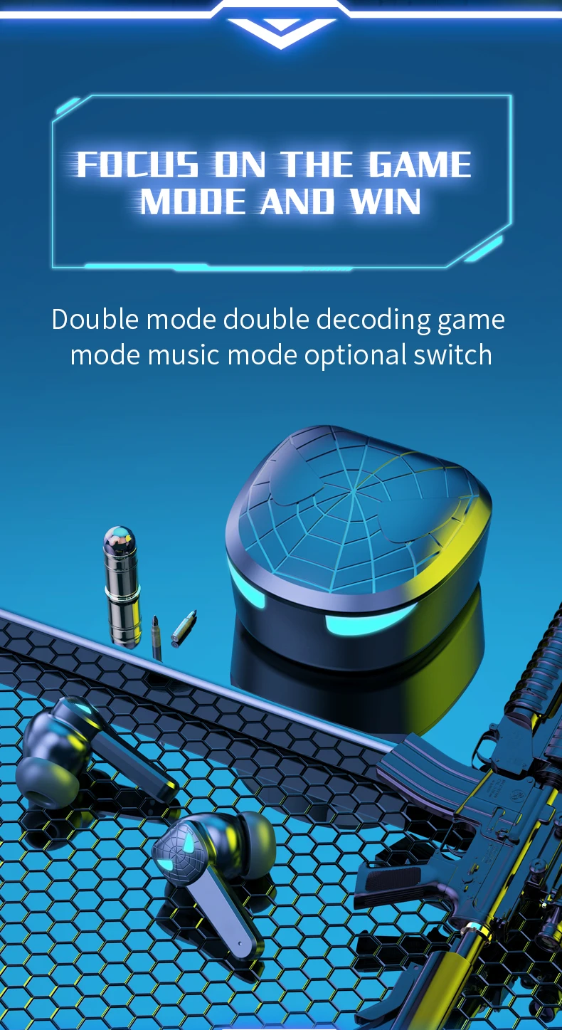 double mode tg10 gaming earbuds