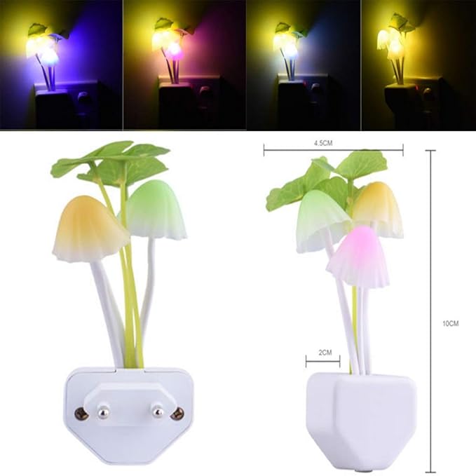 led mushroom night light lamp