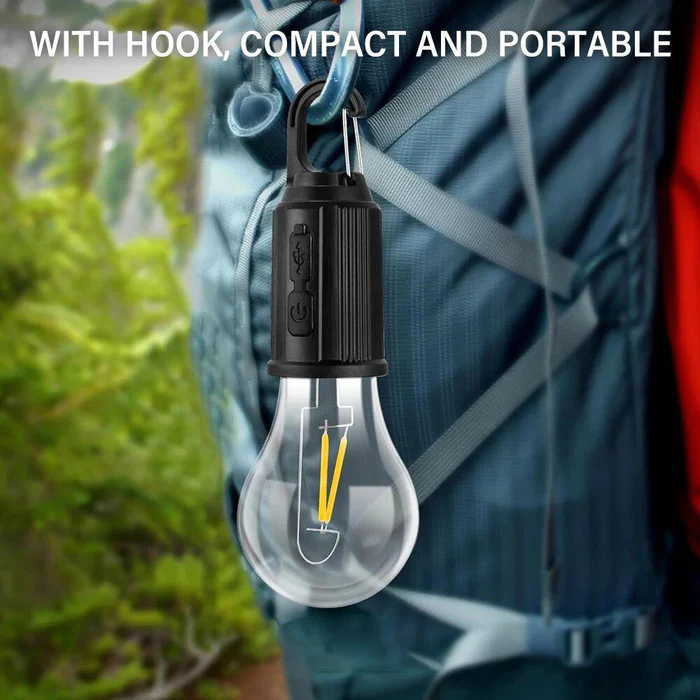 LED camping light rechargeable with bright illumination for camping